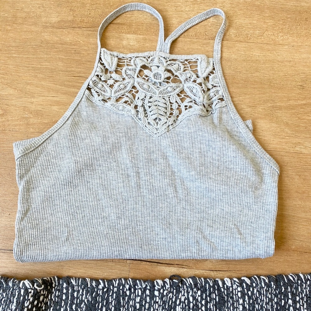 Crocheted High neck tank